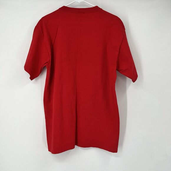 VTG Womens M Peanut Butter & Jelly Holiday Embroidered Red Cat Shirt USA - Picture 5 of 9